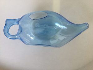 Allergies treated using neti-pot for medication education