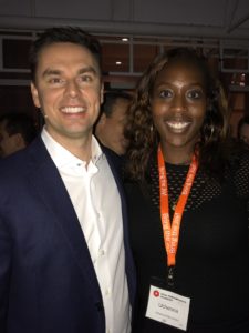 The highest paid high performance coach Brendon Burchard and me.